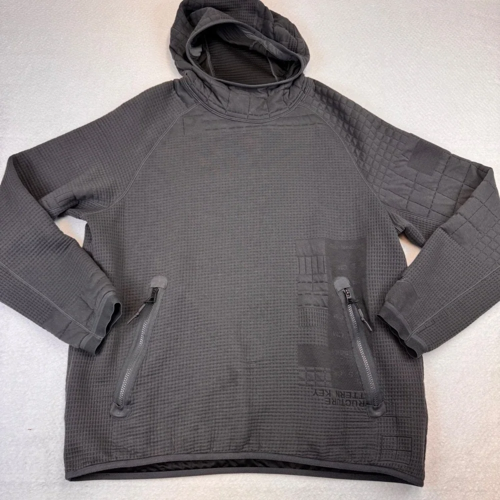 Nike Tech Pack SET Therma-FIT ADV Quilted Hoodie Men Size L‎ Pants XL Dark Gray